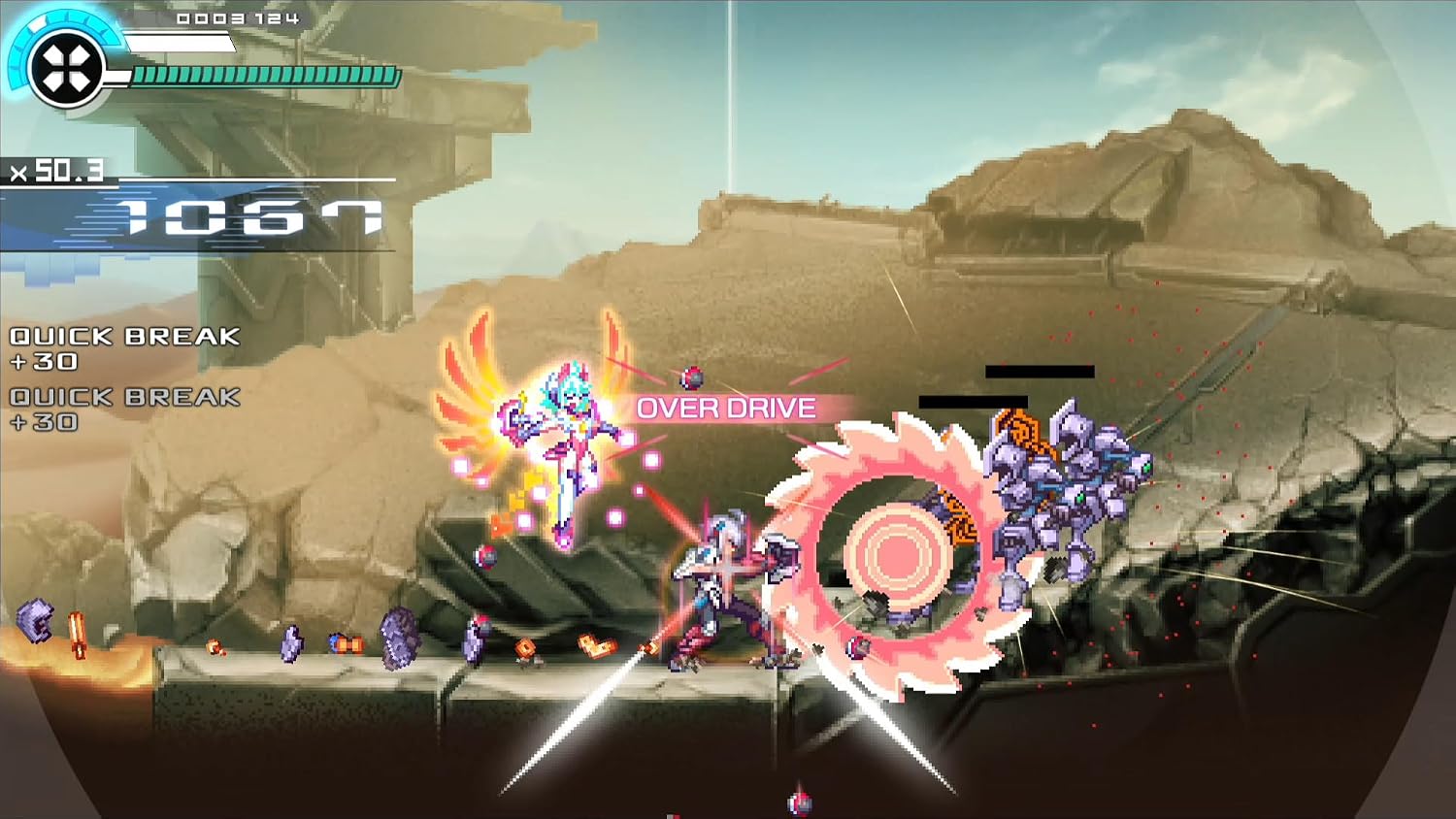 Detalle 2 de 白き鋼鉄のX 1+2 デュアルコレクション Switch版|2Dアクション・全DLC収録・新モード搭載