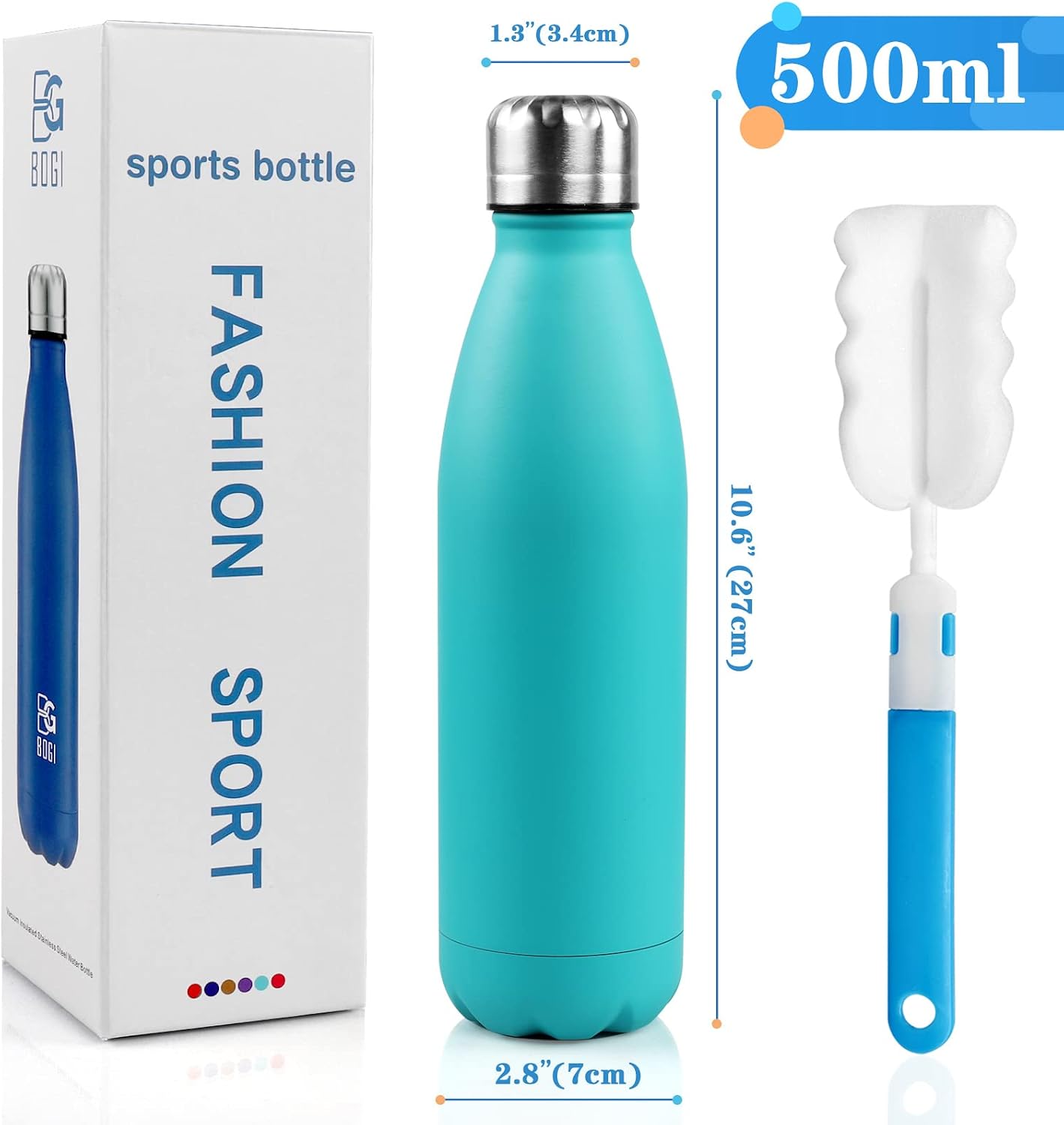 Detalle 2 de BOGI 17oz Insulated Water Bottle