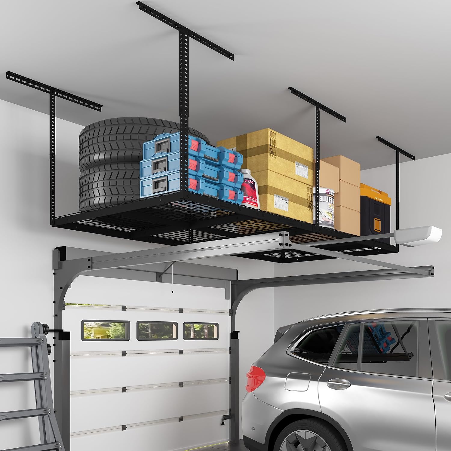 Thumbnail 6 de FLEXIMOUNTS Overhead Garage Storage Rack 4x8