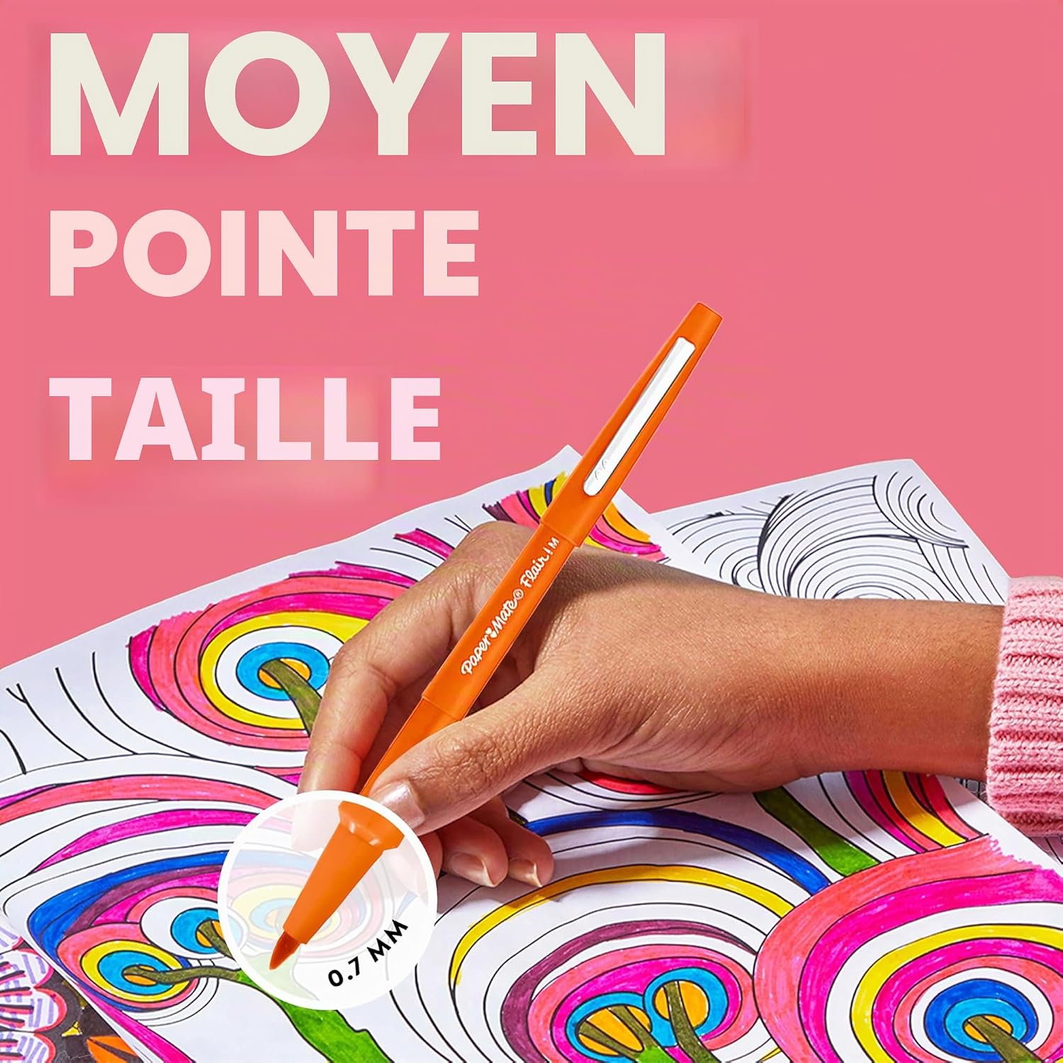 Thumbnail 6 de Paper Mate Flair stylos feutres 0,7 mm bleu marine 📏
