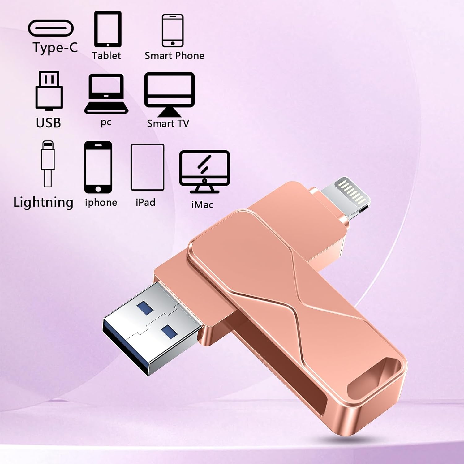 Thumbnail 5 de USB-Stick für iPhone 512GB – MFi-zertifiziertes 3-in-1 Speichergerät