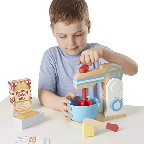Detalle de Melissa & Doug Batidora de Madera 🍰 - Juego Creativo Montessori