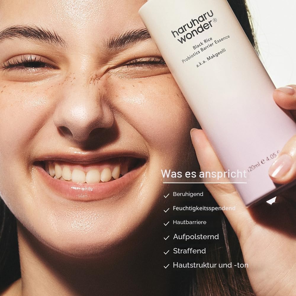 Detalle de Haruharu Wonder Black Rice Probiotics Barrier Essence – Reisegröße