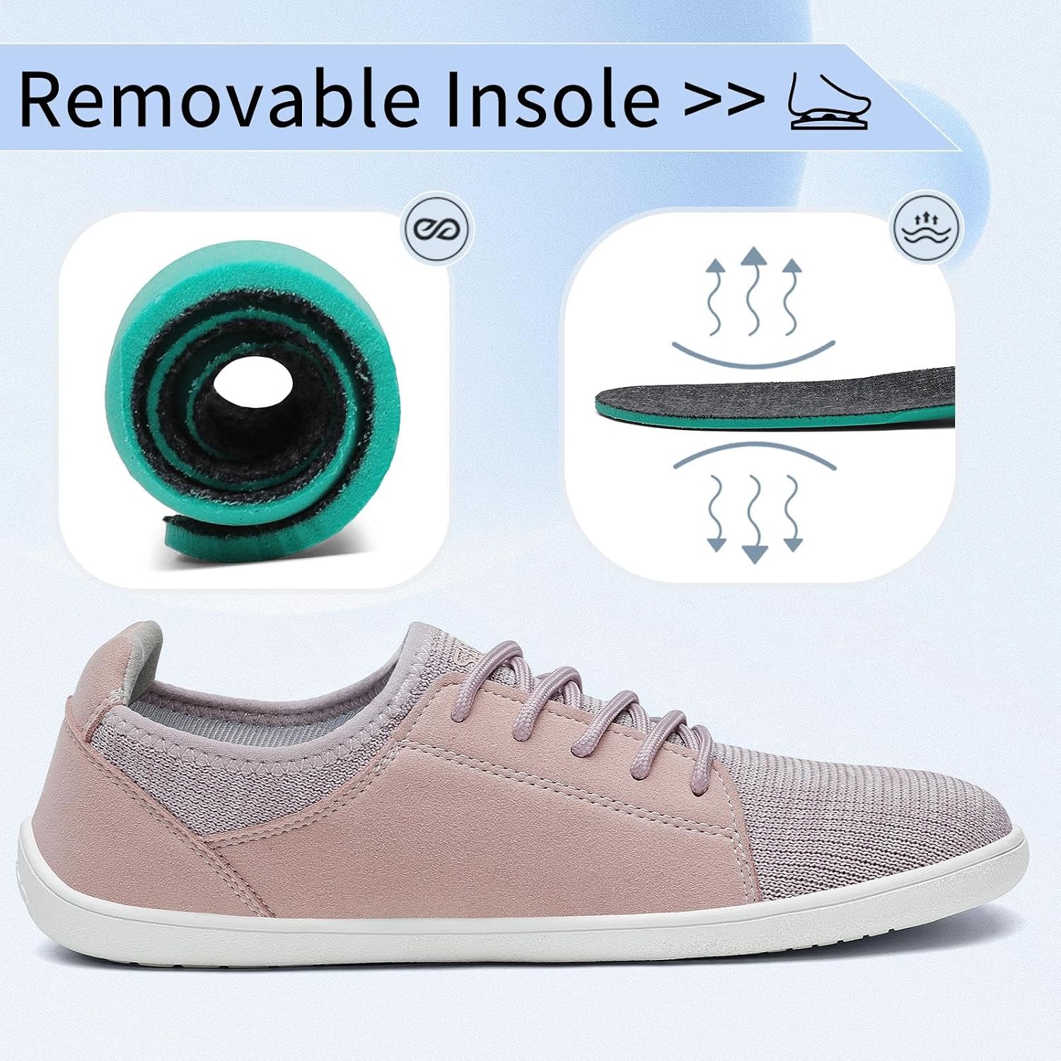 Thumbnail 6 de SAGUARO Uomo Donna Minimaliste Barefoot Luck III-Casual: Scarpe leggere, traspiranti e flessibili per camminare