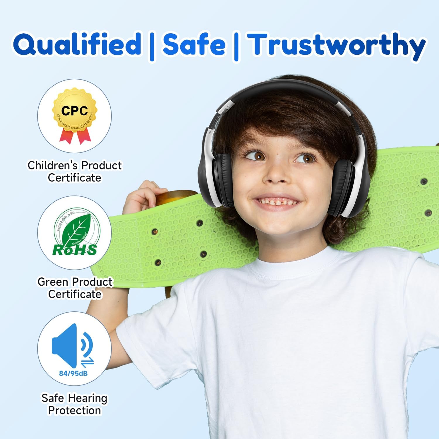 Detalle 2 de EarFun Kinder Bluetooth Kopfhörer 85/94 dB