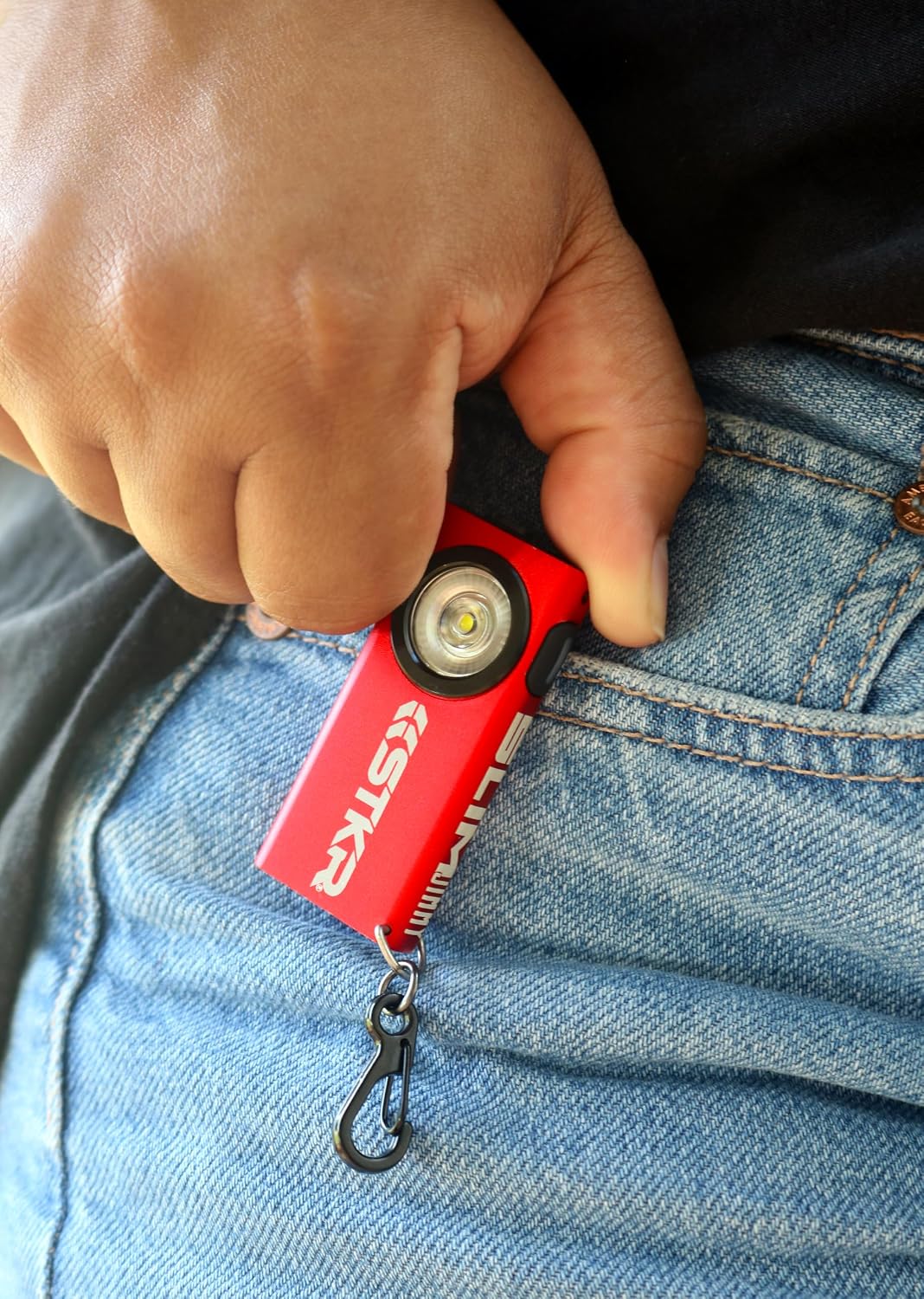 Detalle de Striker SlimJimmy 14264 キーチェーンライト 400ルーメン USB-C充電式・耐候性