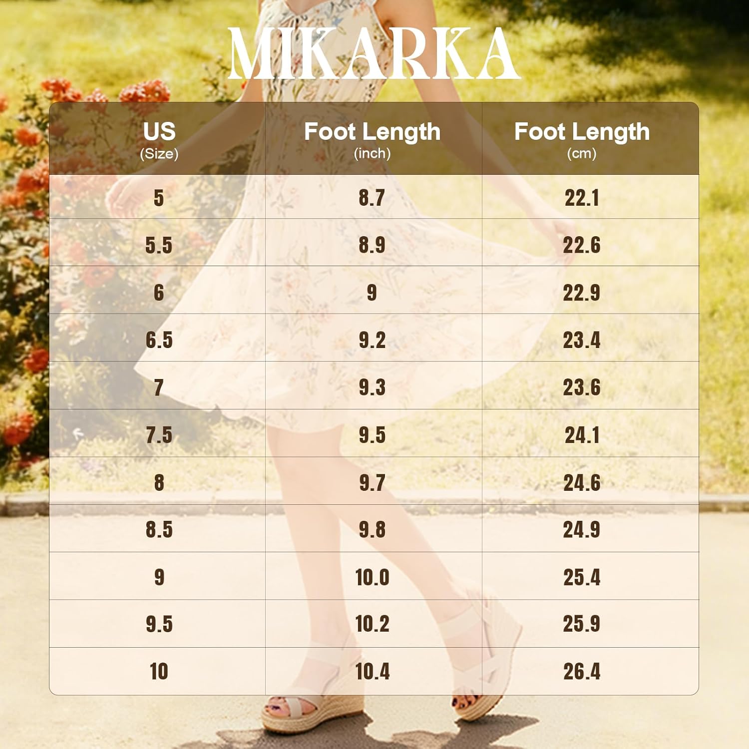 Thumbnail 5 de Mikarka Women’s Open-Toe Espadrilles Wedge Sandal with Elastic Ankle Strap