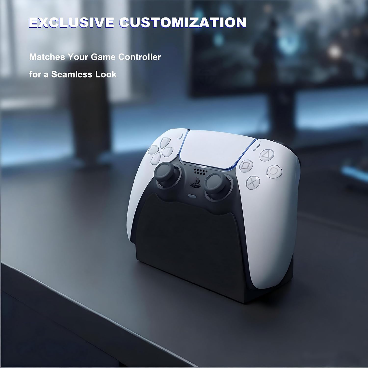 Detalle 2 de TXW Controller Stand for PS5 Wireless Controllers, Black PLA Desk Holder