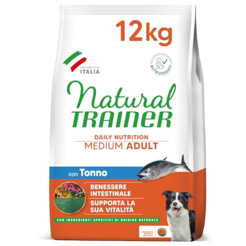Detalle de Natural Trainer Medium Cibo per Cani Adulti con Tonno – 12kg