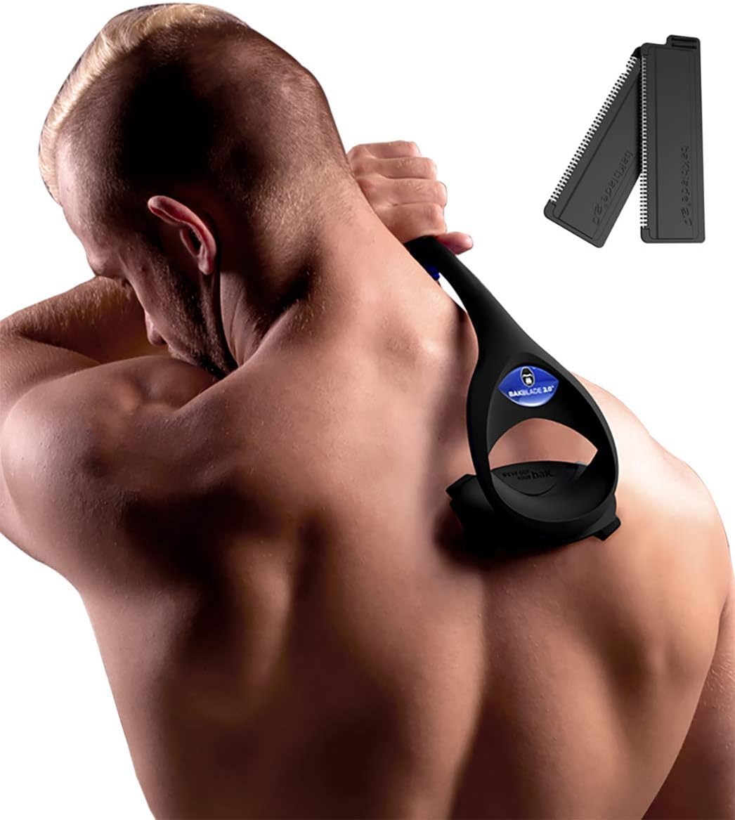 Detalle de BAKBLADE 2.0 PLUS Back Hair Removal and Body Shaver (DIY) – long handle for wet or dry shaving