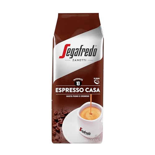 Detalle de Segafredo Zanetti Espresso Casa, café en grano de 1 kg, tueste medio