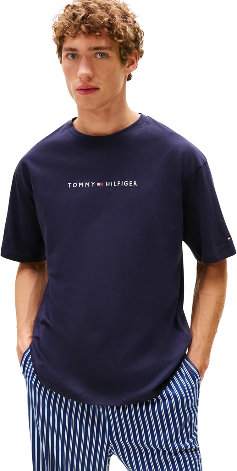 Thumbnail 6 de Tommy Hilfiger Herren T-Shirt Kurzarm Logo mit Rundhalsausschnitt – klare Wahl für lässige Outfits