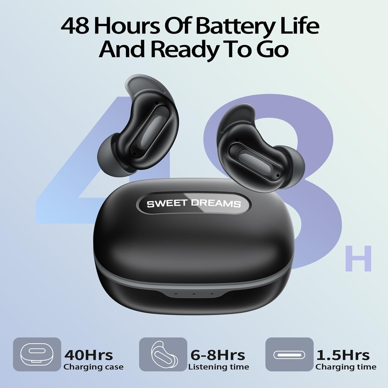 Thumbnail 6 de Wireless Earbuds with ANC and Sleep Mode for Side Sleepers
