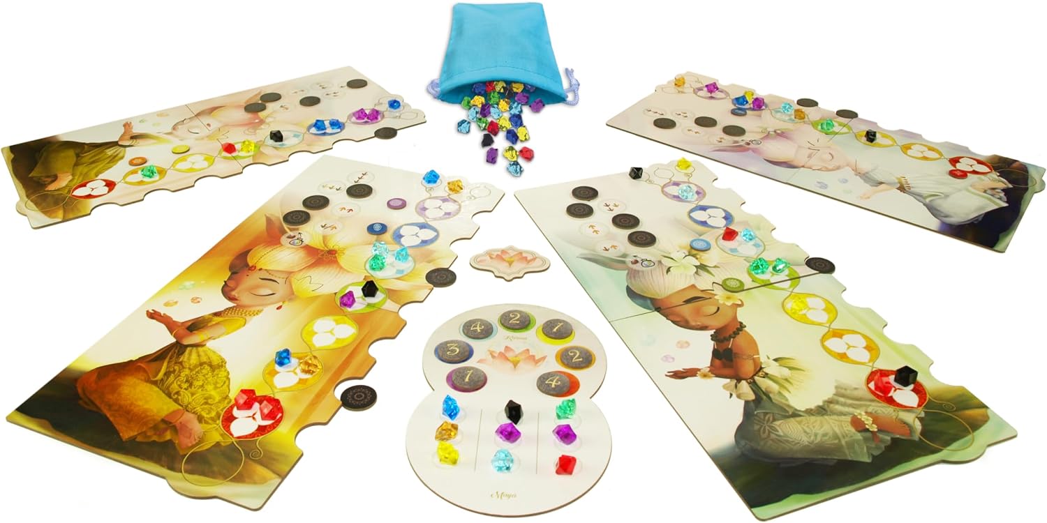 Detalle de Quick Simple Fun 177654QSF Czakra – EN, gra strategiczna dla 4 graczy