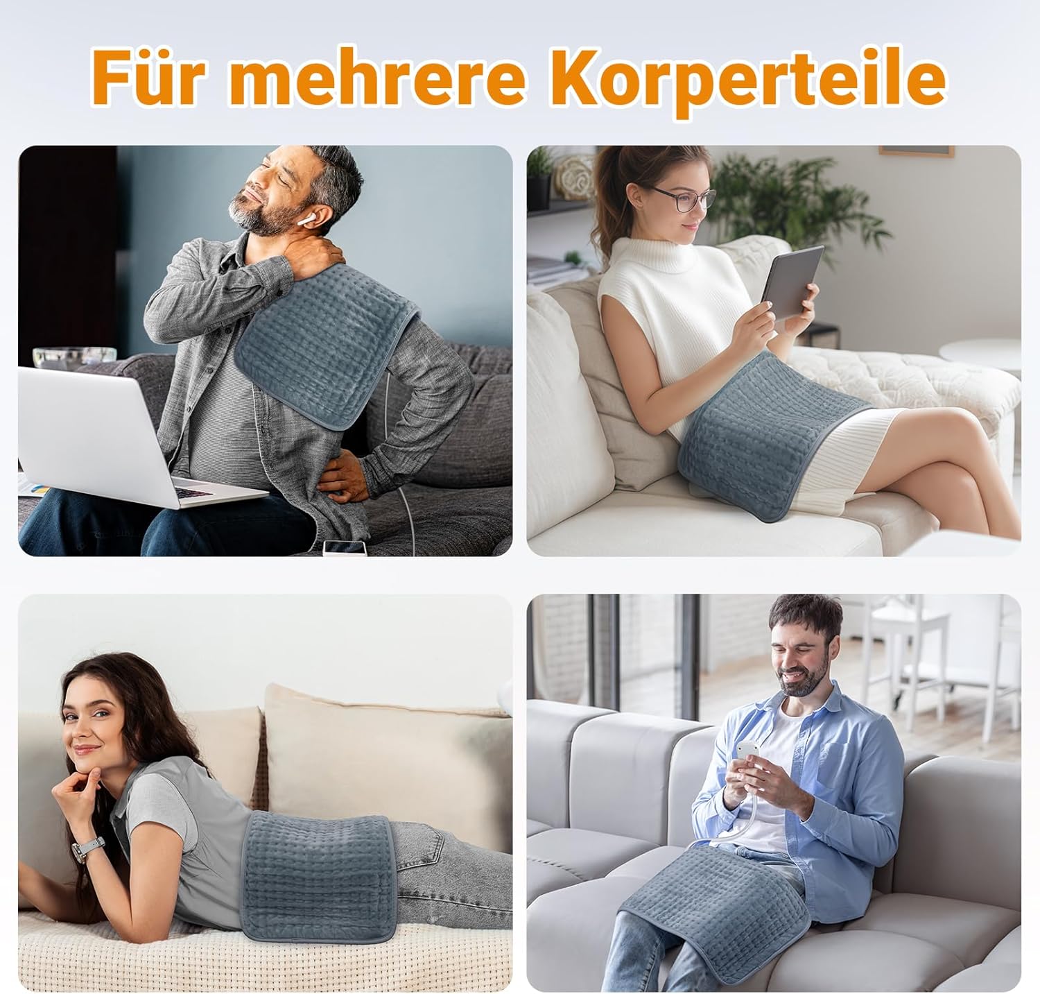 Thumbnail 6 de Comfytemp Heizkissen 30x60 cm Wärmekissen ❤