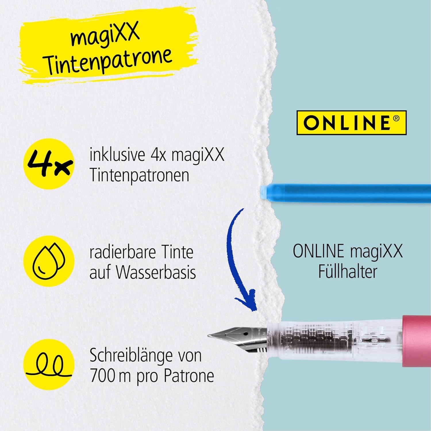 Thumbnail 6 de Online magiXX Sweet Love Füllhalter mit radierbarer Tinte