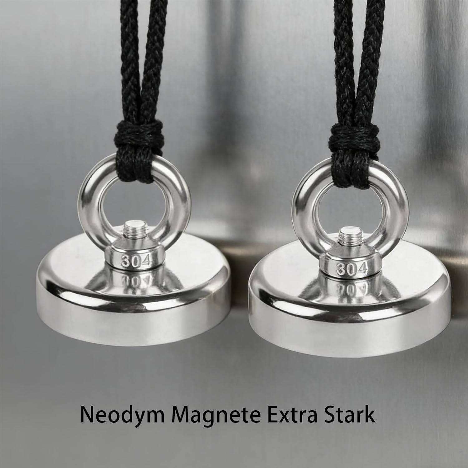Detalle 2 de SZAXCCOM 32 mm neodymmagneter, 10-pack med gänga och 45 kg dragkraft
