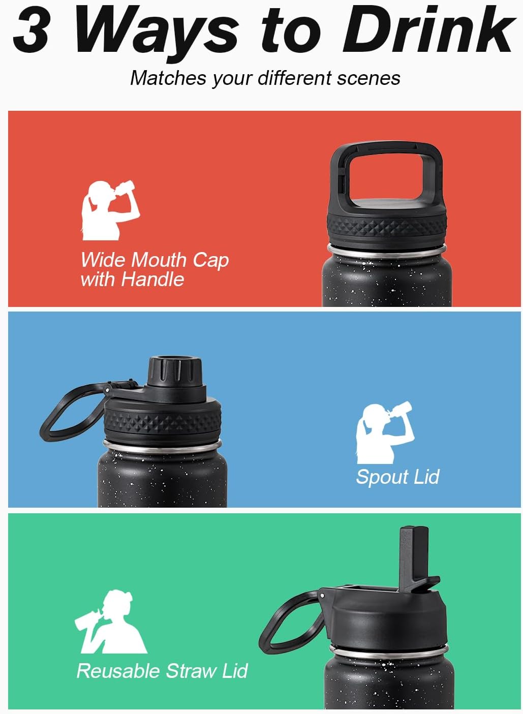 Thumbnail 4 de Coolflask 64 oz Insulated Water Bottle