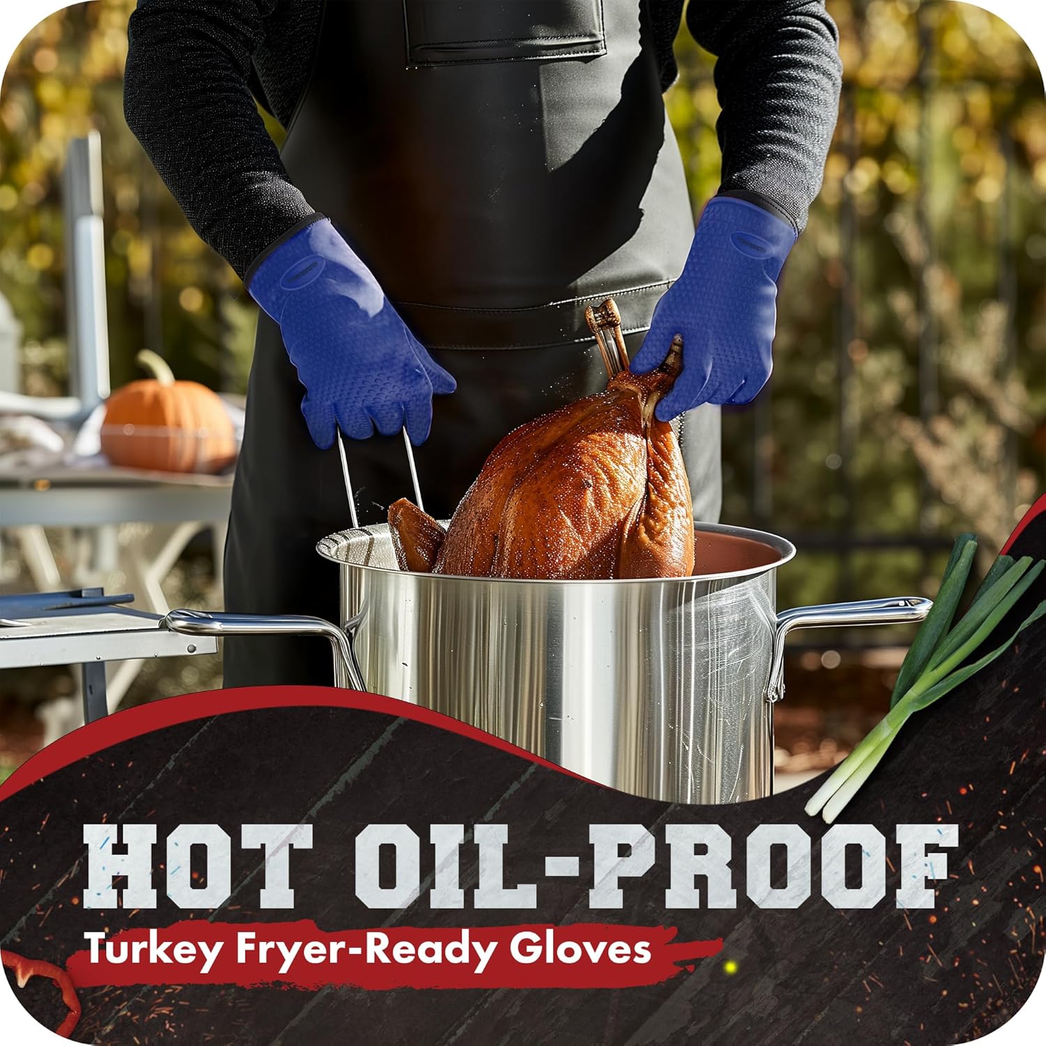 Thumbnail 4 de KITCHEN PERFECTION Silicone Smoker Oven Gloves 3-pc set