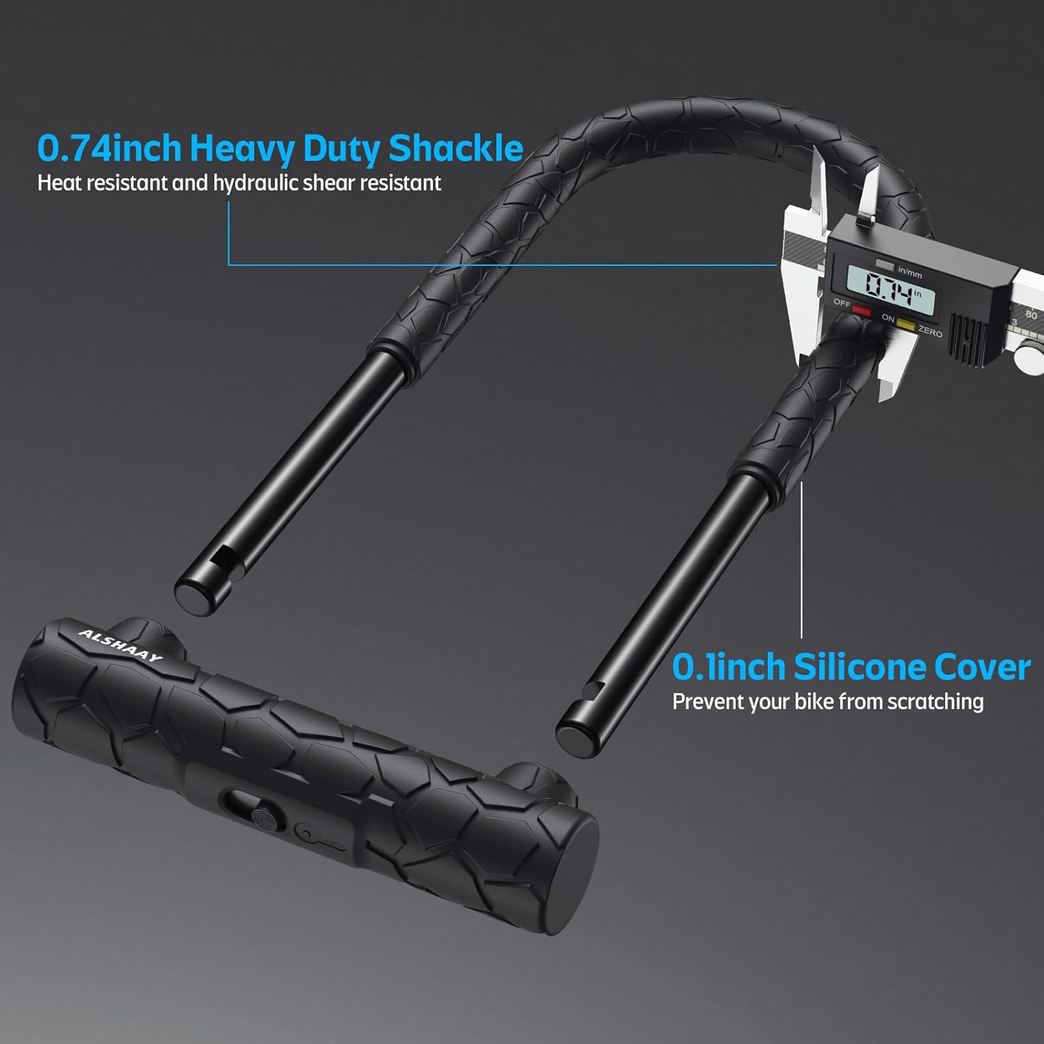 Detalle 2 de Heavy Duty Bike U Lock 12 Ton Shear
