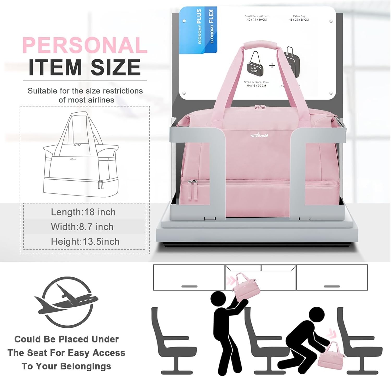 Detalle de Women's Gym Bag in Nylon