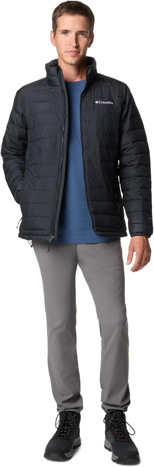 Detalle de Columbia Powder Lite 2 Jacket da uomo, piumino invernale urbano e outdoor