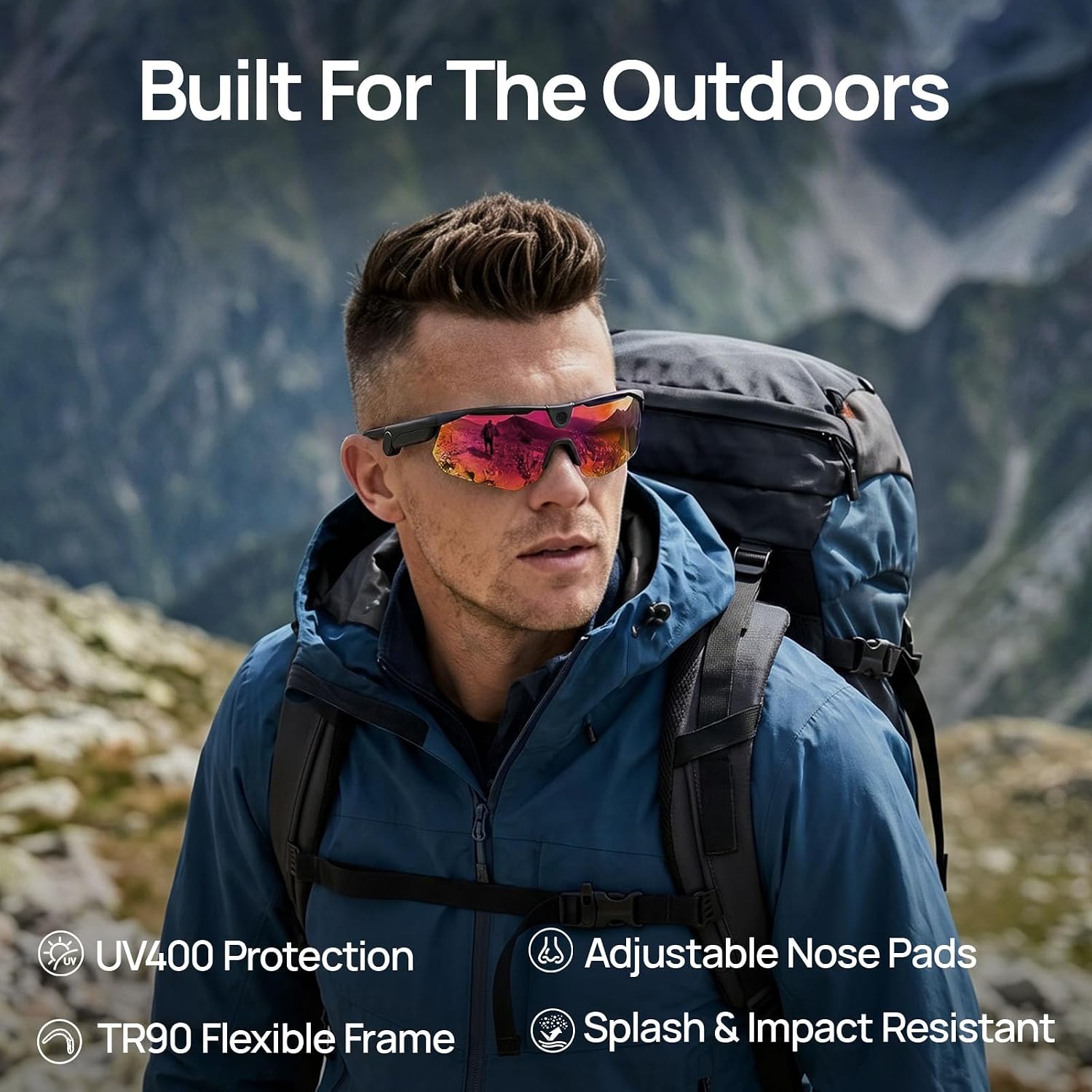 Thumbnail 4 de BleeqUp Ranger 2026 5-in-1 Smart Glasses — 16MP EIS Camera, Open-Ear Audio, 3K Video for Outdoor Adventures