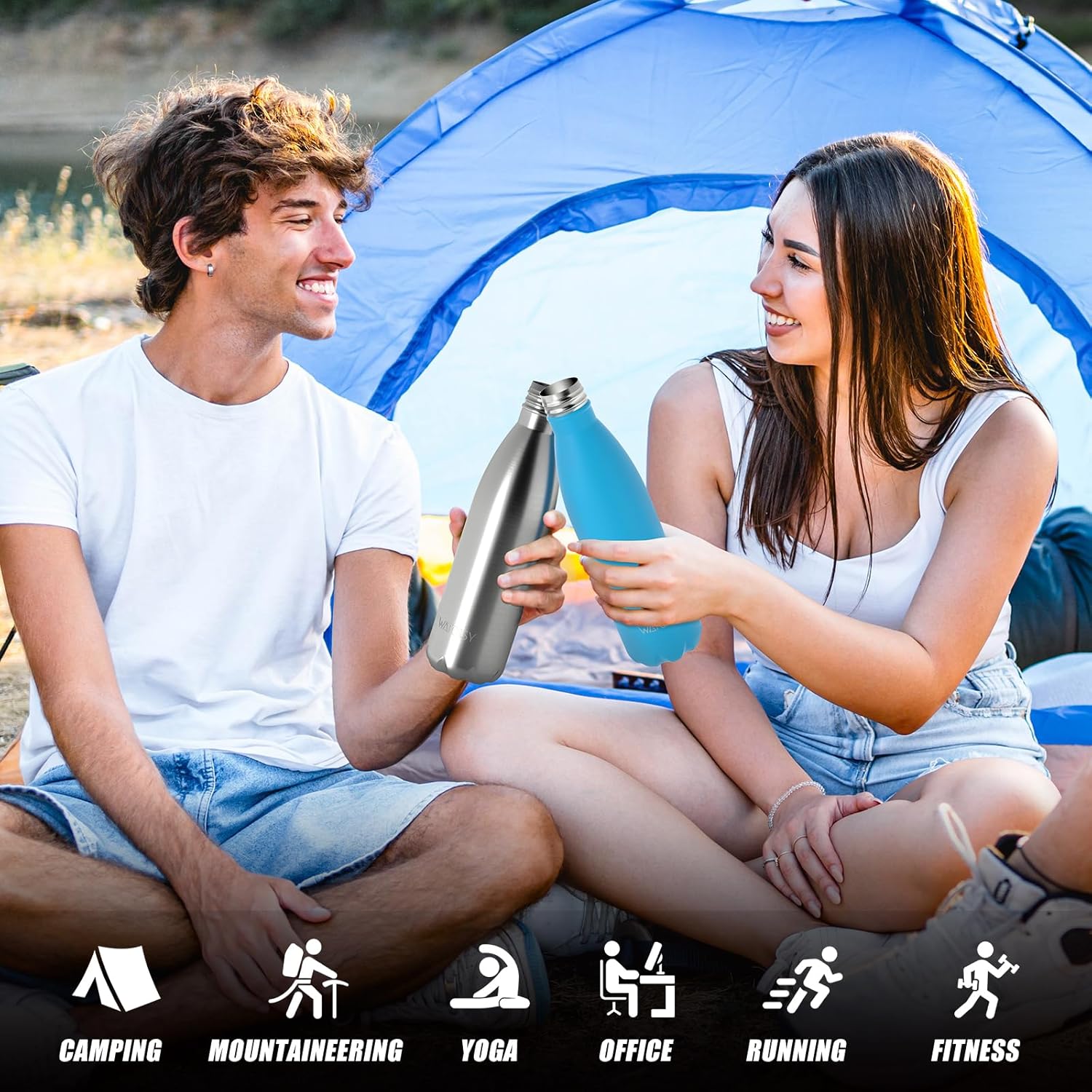 Thumbnail 3 de WATERSY 500ml Stainless Steel Insulated Water Bottle