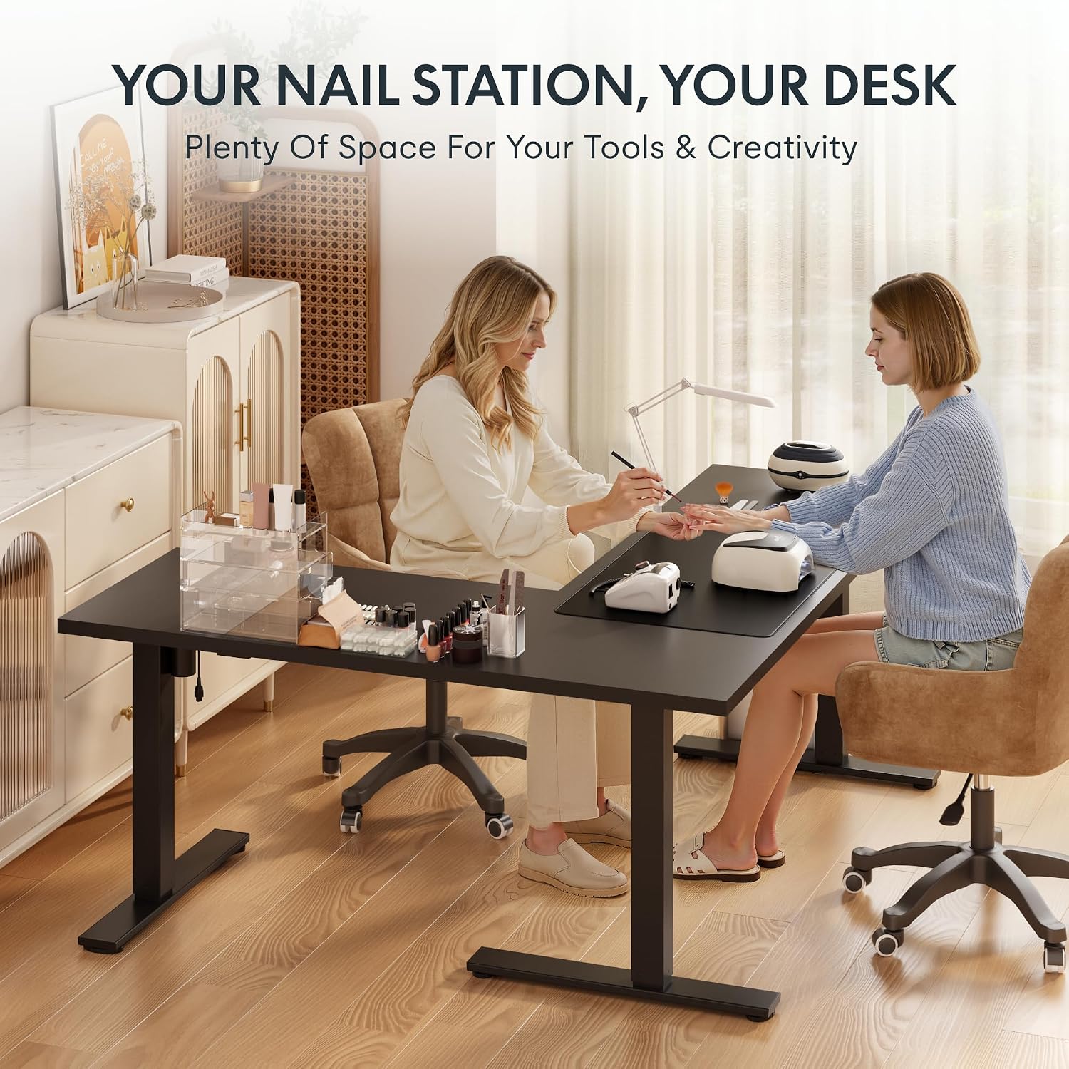 Detalle 2 de FLEXISPOT L-Shaped Standing Desk 63 x 48