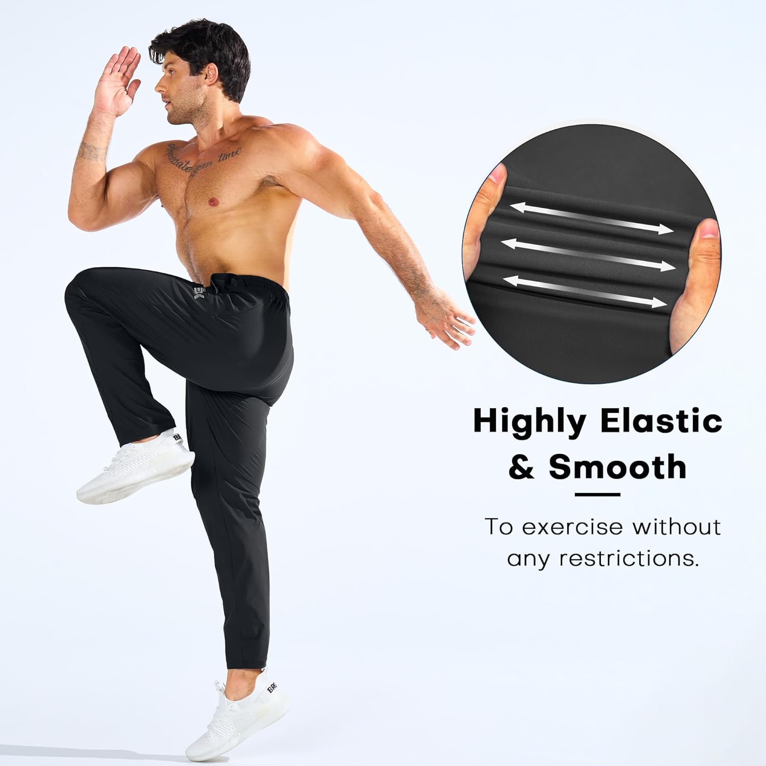 Thumbnail 5 de BROKIG Drylite mens gym joggers with pocket