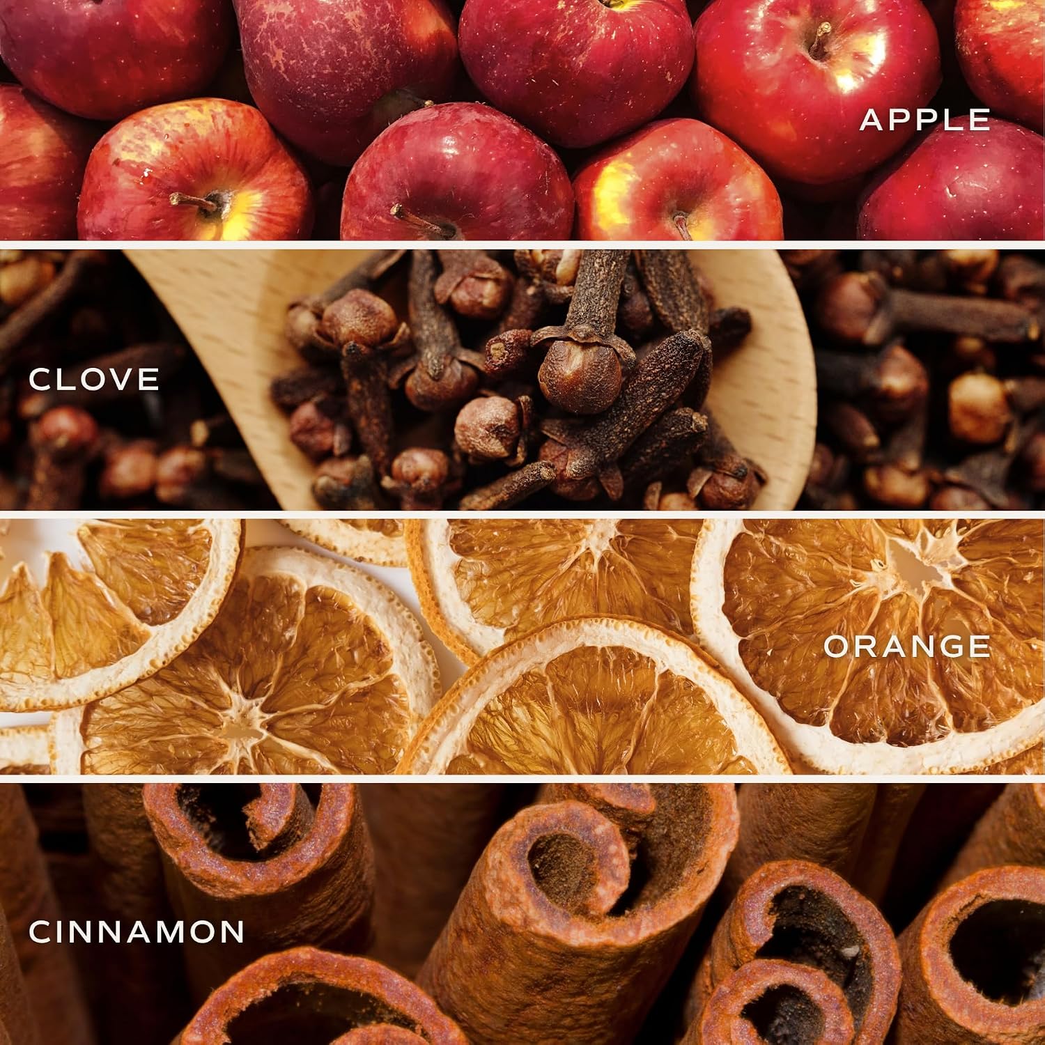 Detalle 2 de Sweet Water Decor Farmhouse Candle, 9 oz Amber Jar, Apple and Fall Spice Scent