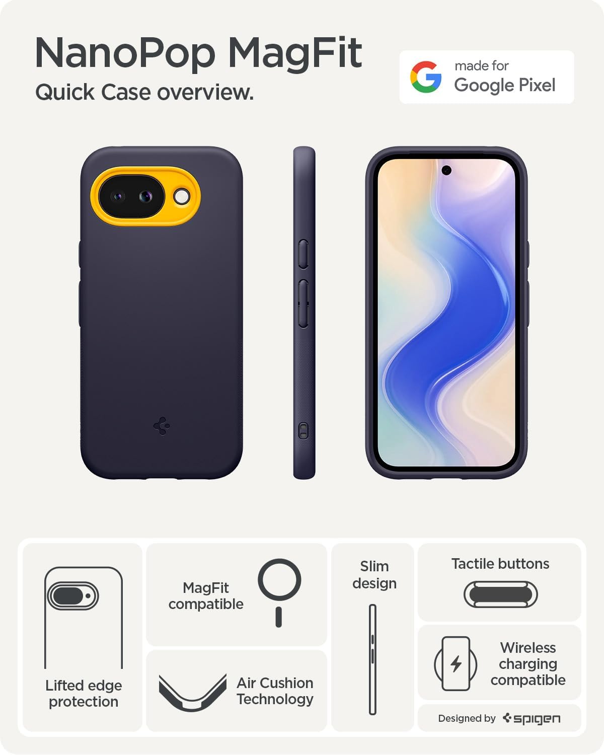 Thumbnail 2 de Spigen Nano Pop MagFit coque pour Google Pixel 10a (compatibles MagSafe) – Bleu myrtille