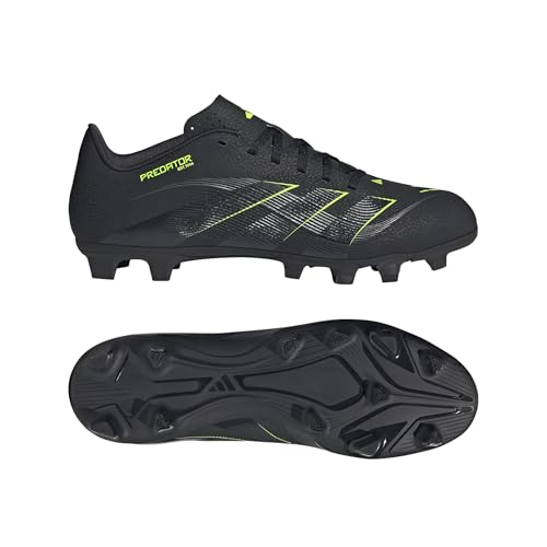 Thumbnail 4 de adidas Predator Club Firm Ground/Multi Ground Football Boots (Unisex) - Core Black/Carbon/Lucid Lemon, 9 UK