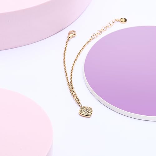 Detalle de Morellato Bracelet Femme Istanti Coeur en Acier doré et Cristaux – SAVZ19