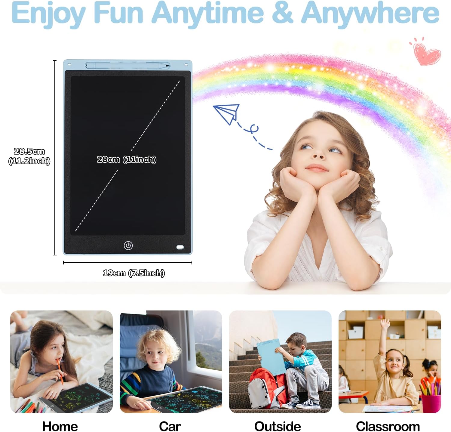 Detalle 2 de Pizarra Mágica Infantil Vistoso 12" Tablet LCD Borrable