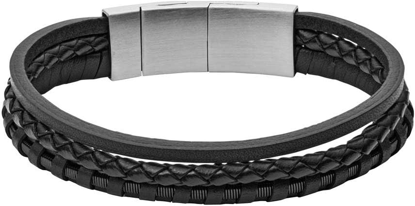 Thumbnail 6 de Fossil bracelet cuir multibrins pour hommes