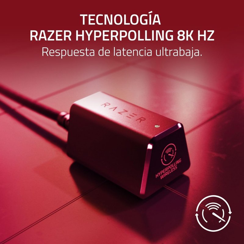 Detalle de Razer Viper V3 Pro Sentinels Edition: ratón gaming inalámbrico de 35000 DPI (Rojo)