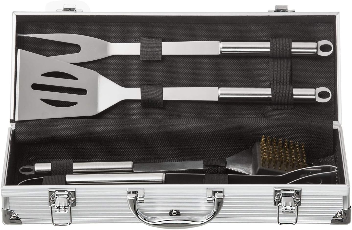 Thumbnail 2 de GOODS+GADGETS® barbecuegerei van roestvrij staal met aluminium koffer, 5-delig