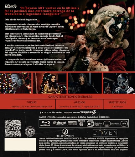 Thumbnail 1 de Terrifier 3 en Blu-ray (SELECTA VISION) — Terror y acción para amantes del cine de miedo