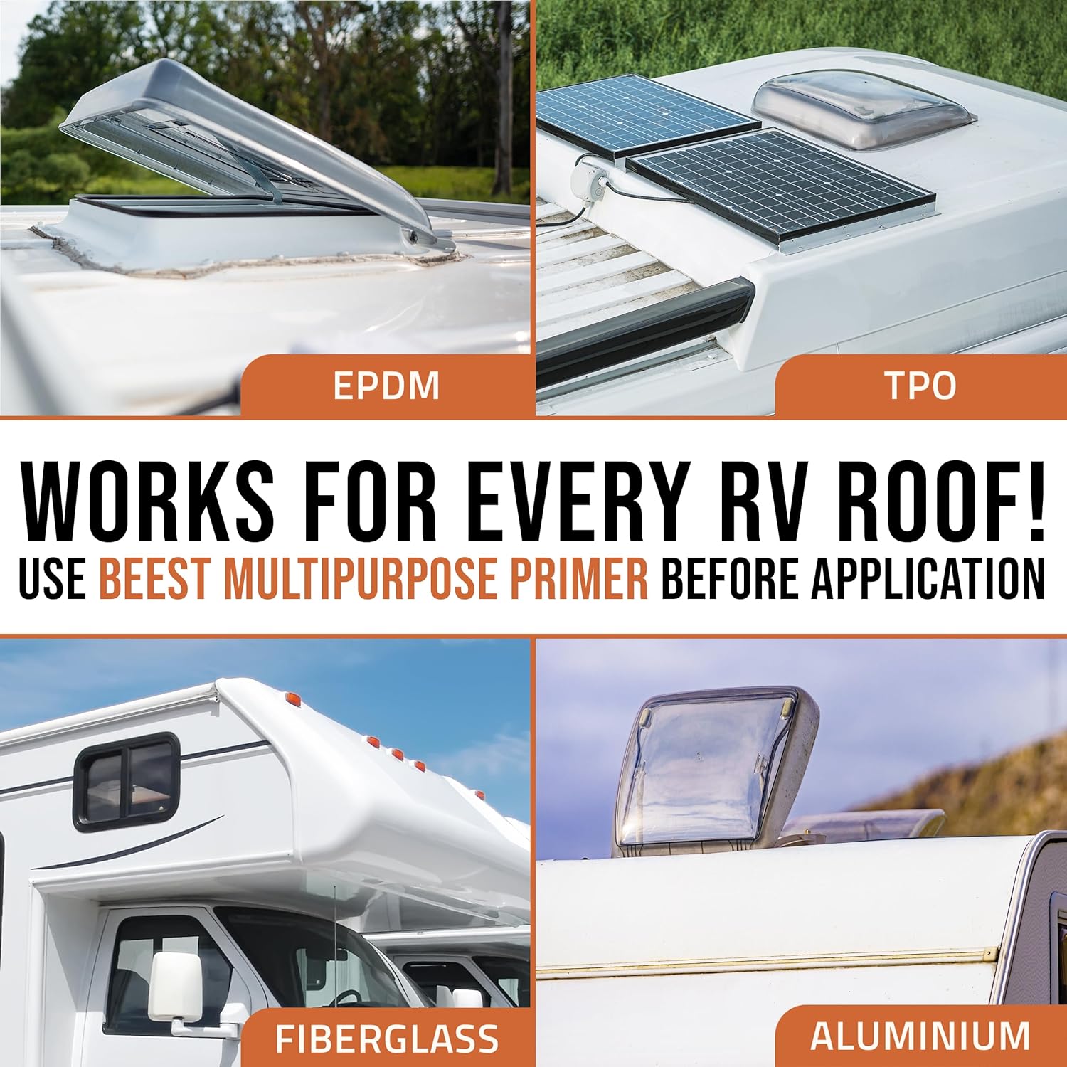 Thumbnail 6 de BEEST RV Roof Coating White (5 Gallon) — Solar Reflective & Waterproof Elastomeric Sealant