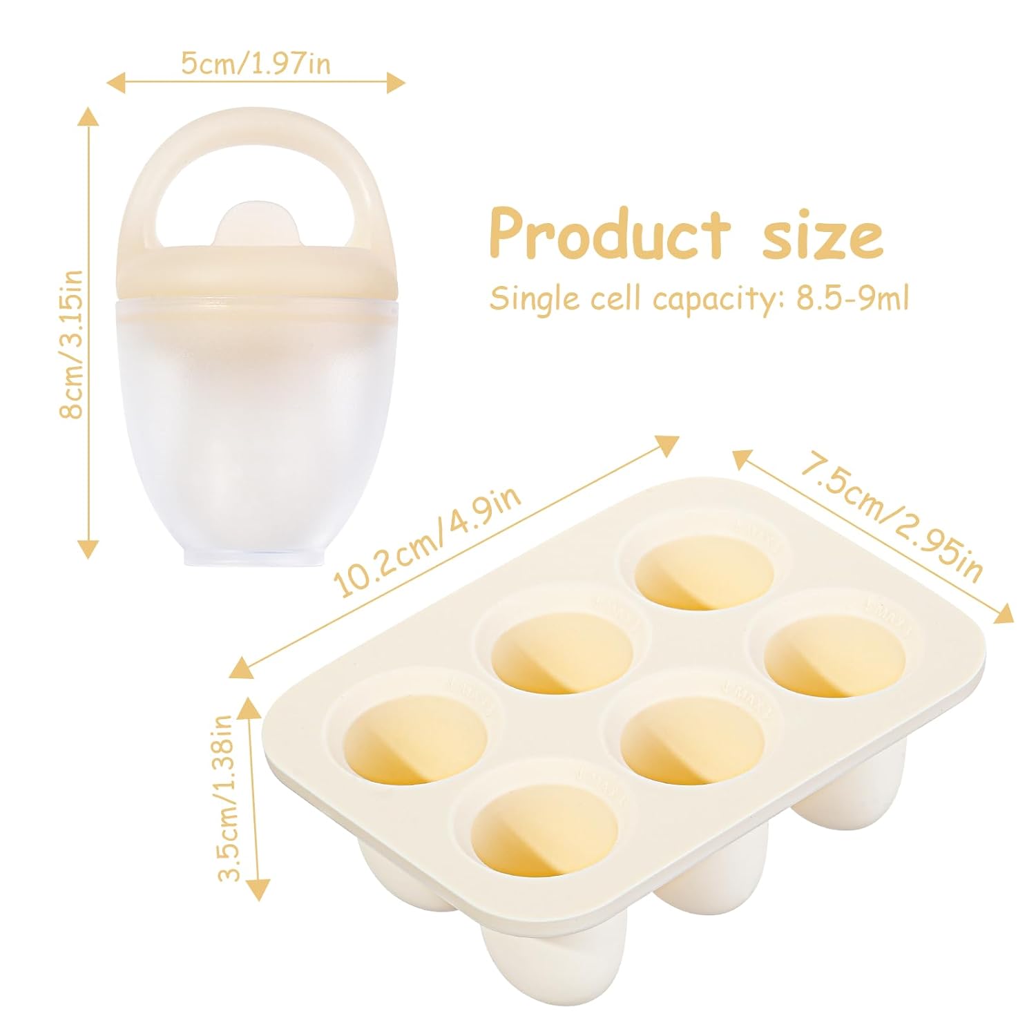 Thumbnail 1 de Aolso Fruchtsauger Baby – Frucht- und Muttermilch-Eis am Stiel System aus Silikon