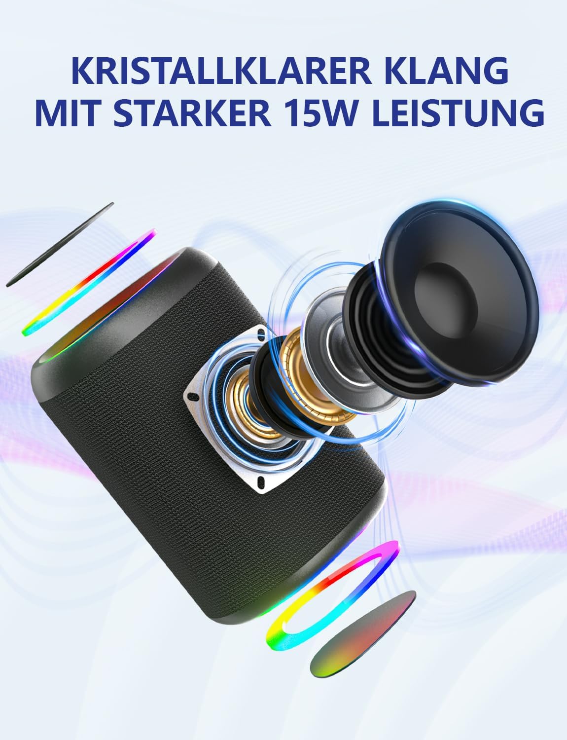 Thumbnail 4 de UOHHBOE Bluetooth Lautsprecher 15W
