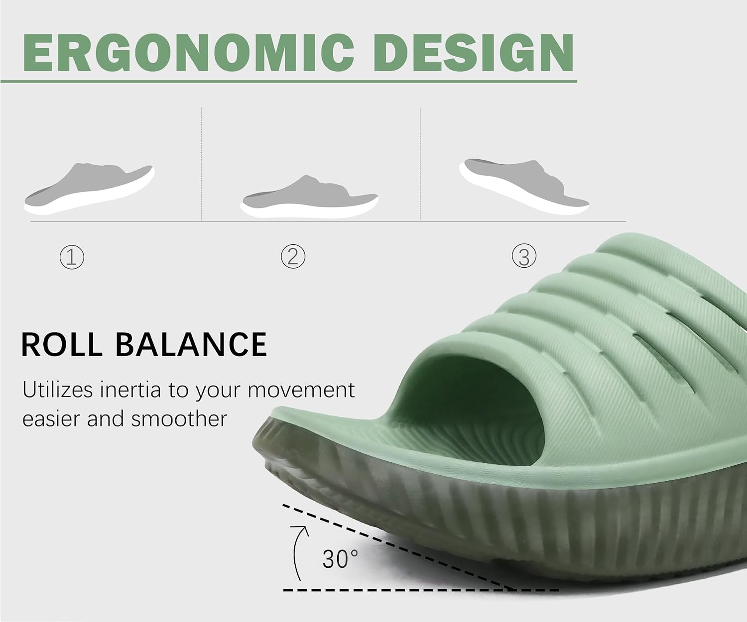 Thumbnail 6 de KuaiLu Womens Recovery Sandals with Orthotic Arch Support and Cloud Foam Cushion