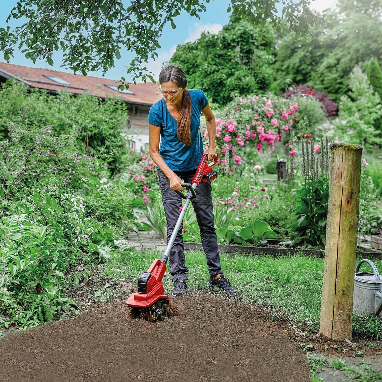 Thumbnail 3 de Einhell 18V Power X-Change cordless garden rotavator (GE-CR 18/20 Li E-Solo) – 20cm working width, 15cm depth