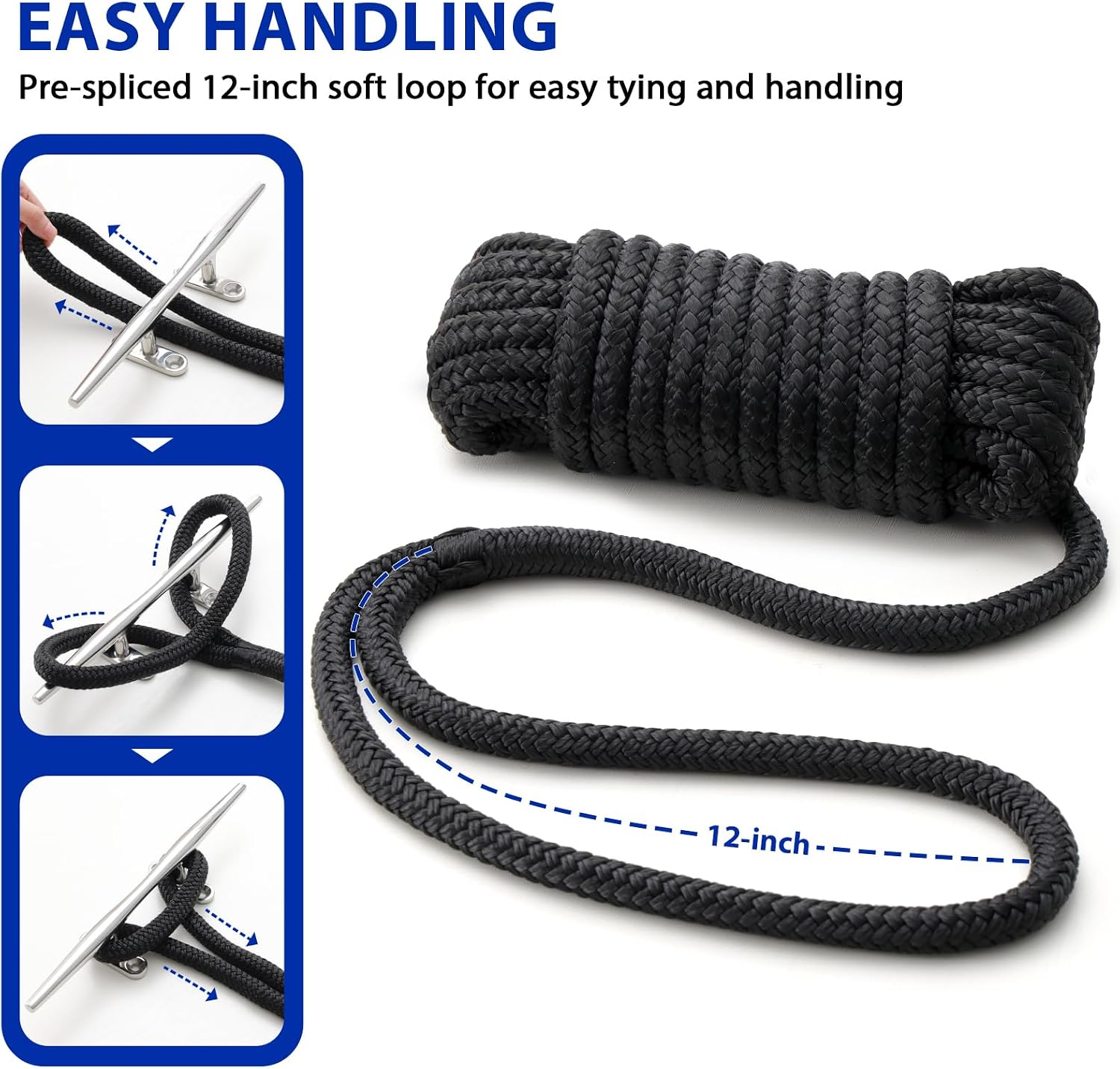 Detalle de HOKINETY Dock Lines 1/2-Inch