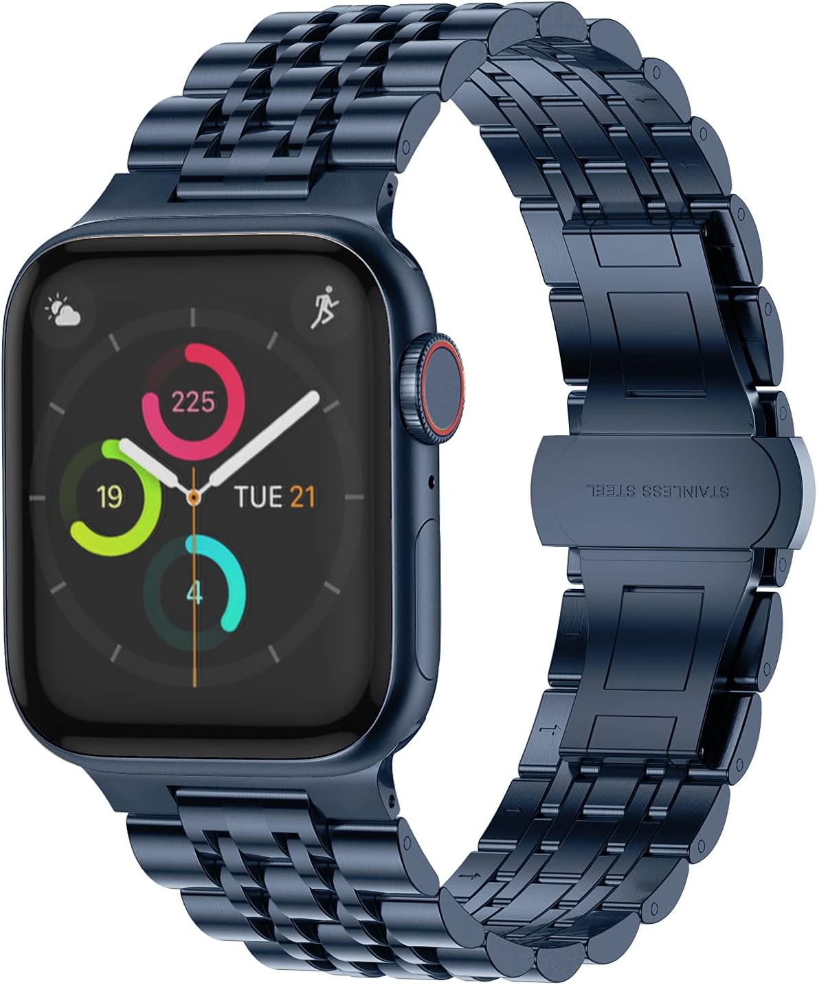 Detalle de Tasikar stainless steel Apple Watch strap 49mm