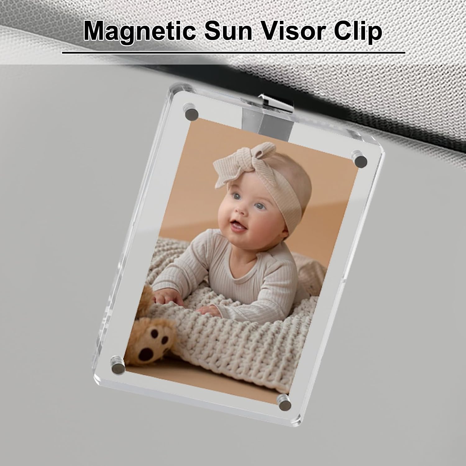 Thumbnail 5 de Koongloong 2PCS Car Picture Holder 3.14x4.72 Inch