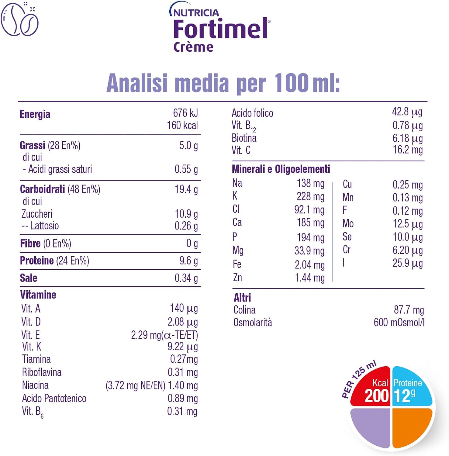 Detalle 2 de NUTRICIA FORTIMEL CREME 200 kcal per vasetto 🥣