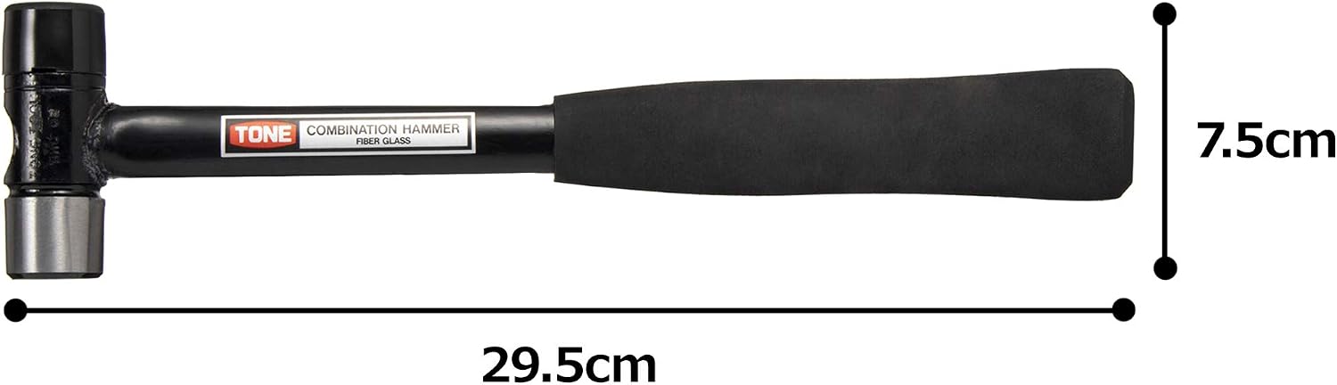 Thumbnail 4 de トネ(TONE) BHC-05 コンビネーションハンマー ブラック 0.5lb・全長290mm