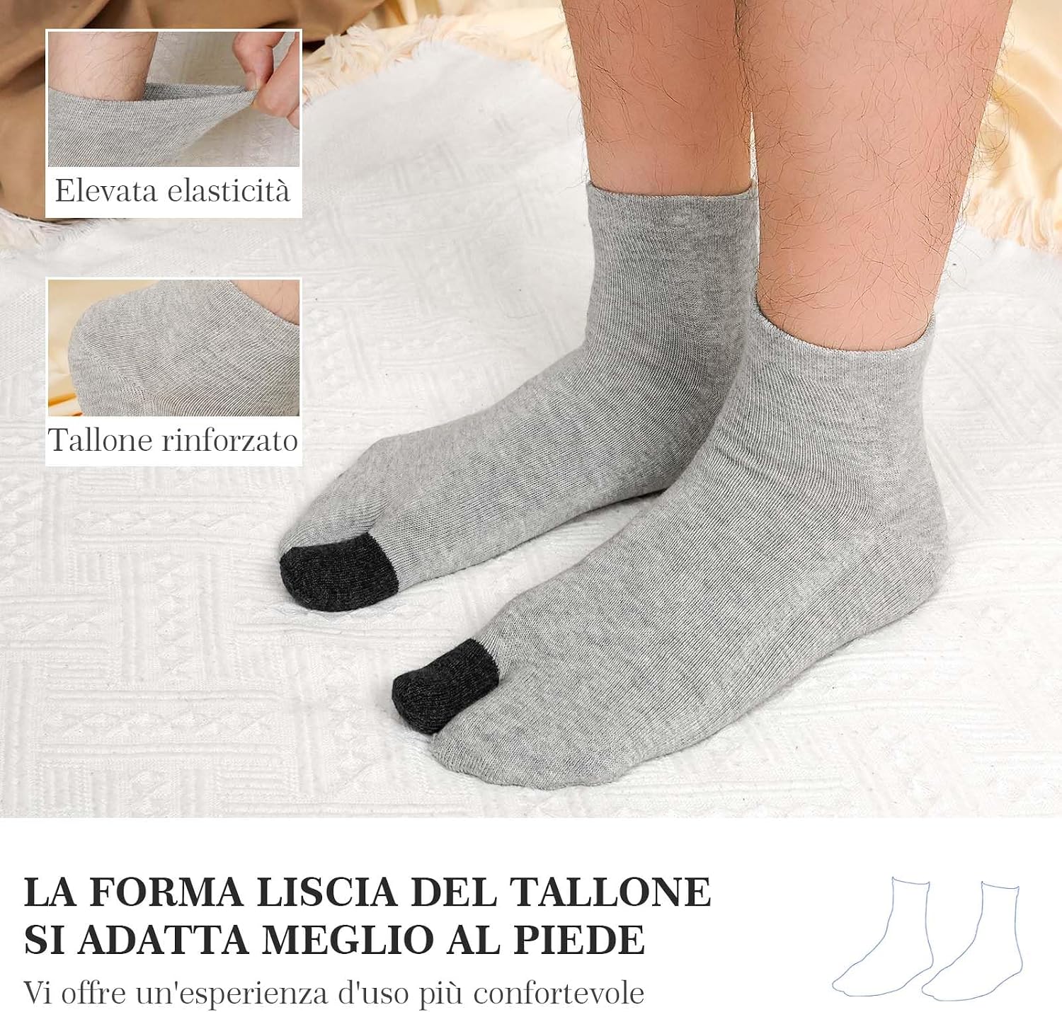 Thumbnail 3 de PUTUO Calzini Giapponesi 2 dita 5 paia